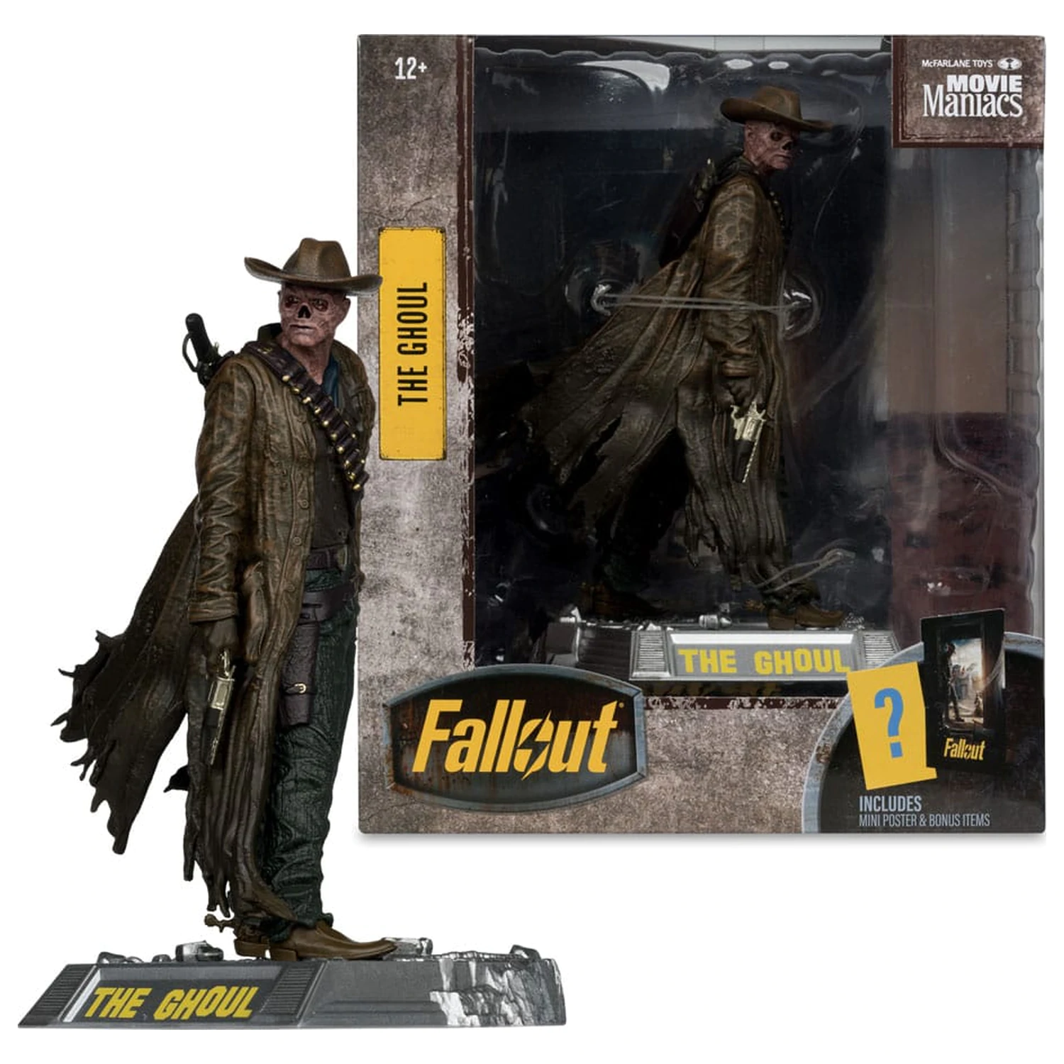 Fallout Movie Maniacs szobor figura The Ghoul (Season 2) 17 cm termékfotó