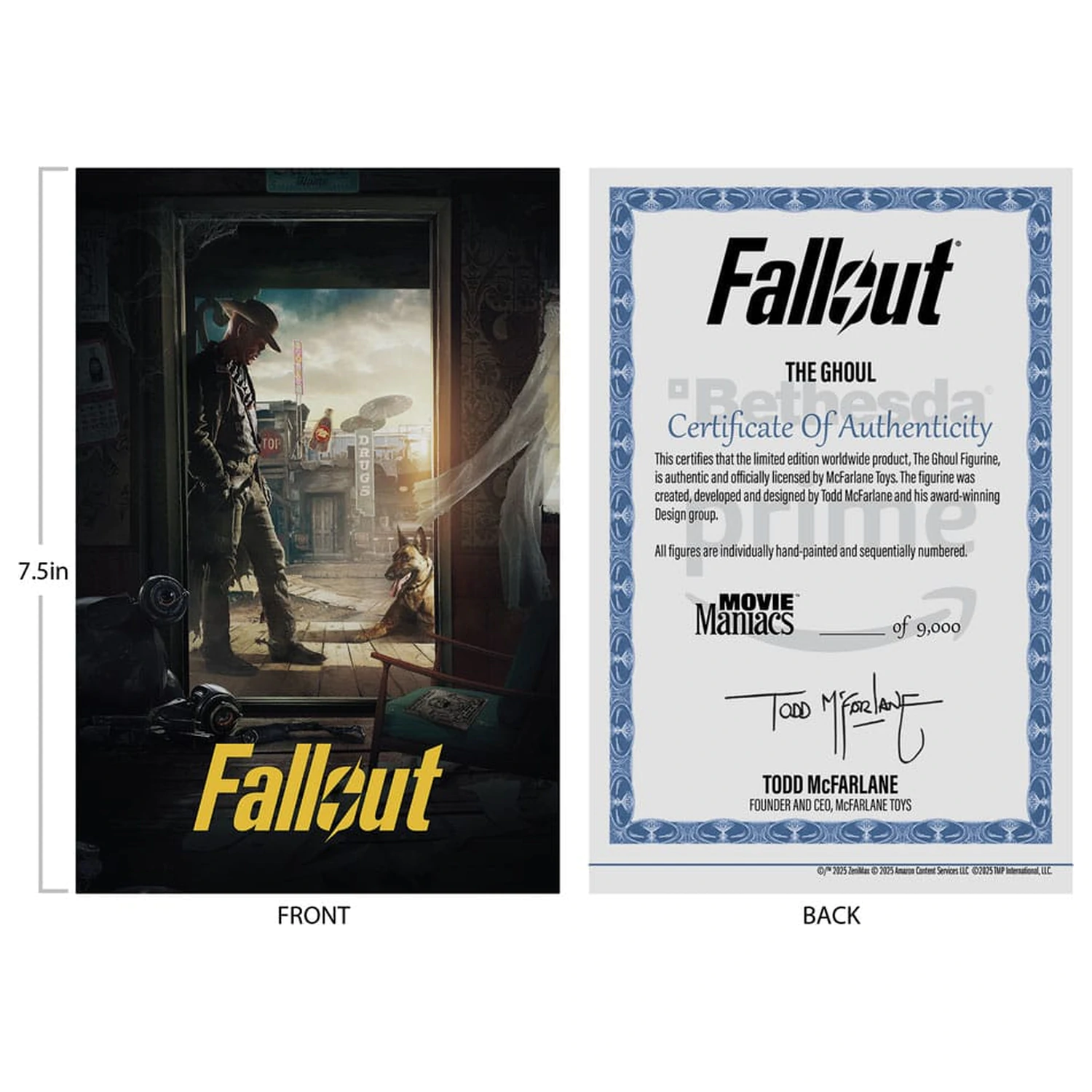 Fallout Movie Maniacs szobor figura The Ghoul (Season 2) 17 cm termékfotó