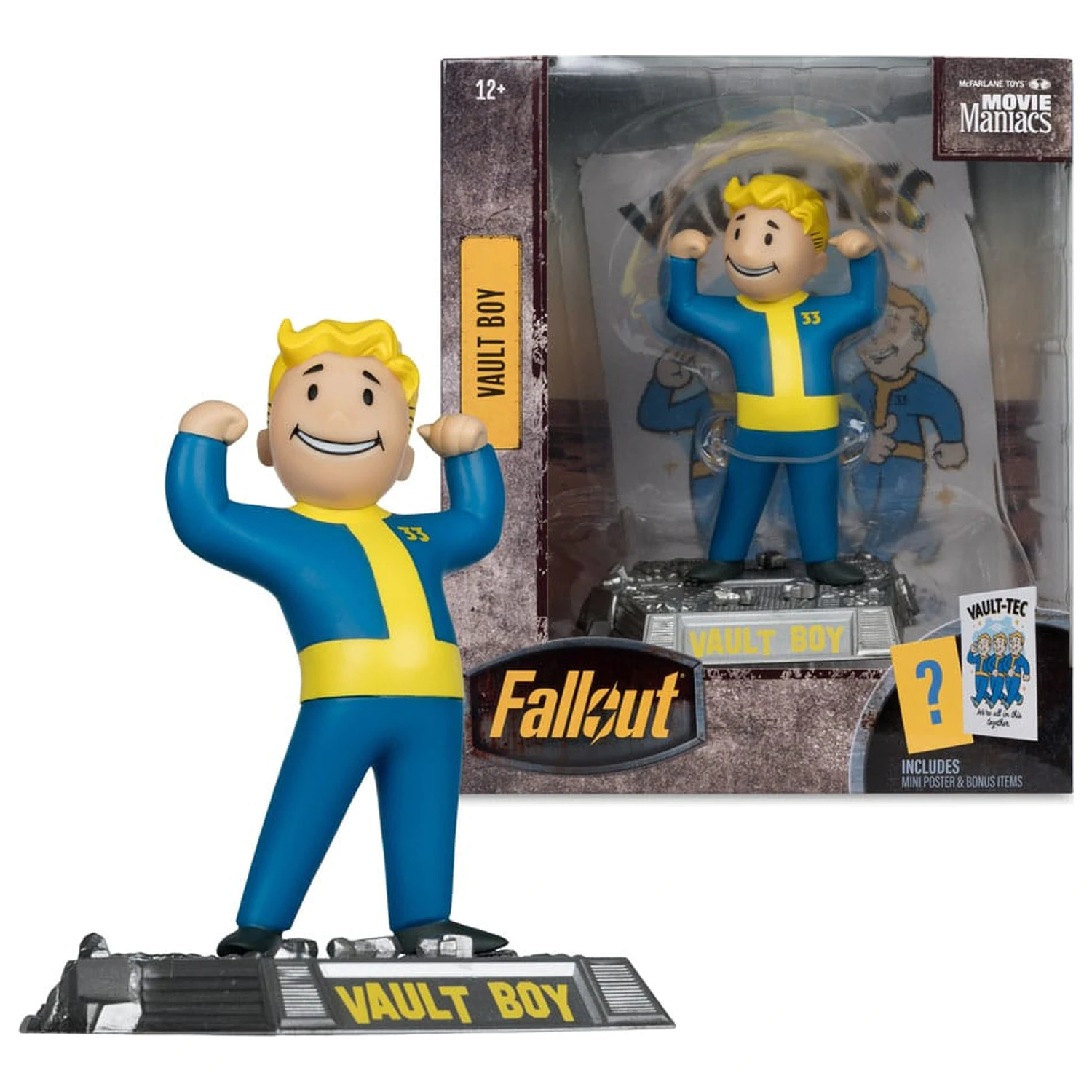 Fallout Movie Maniacs szobor figura Vault Boy Version 1 14 cm termékfotó