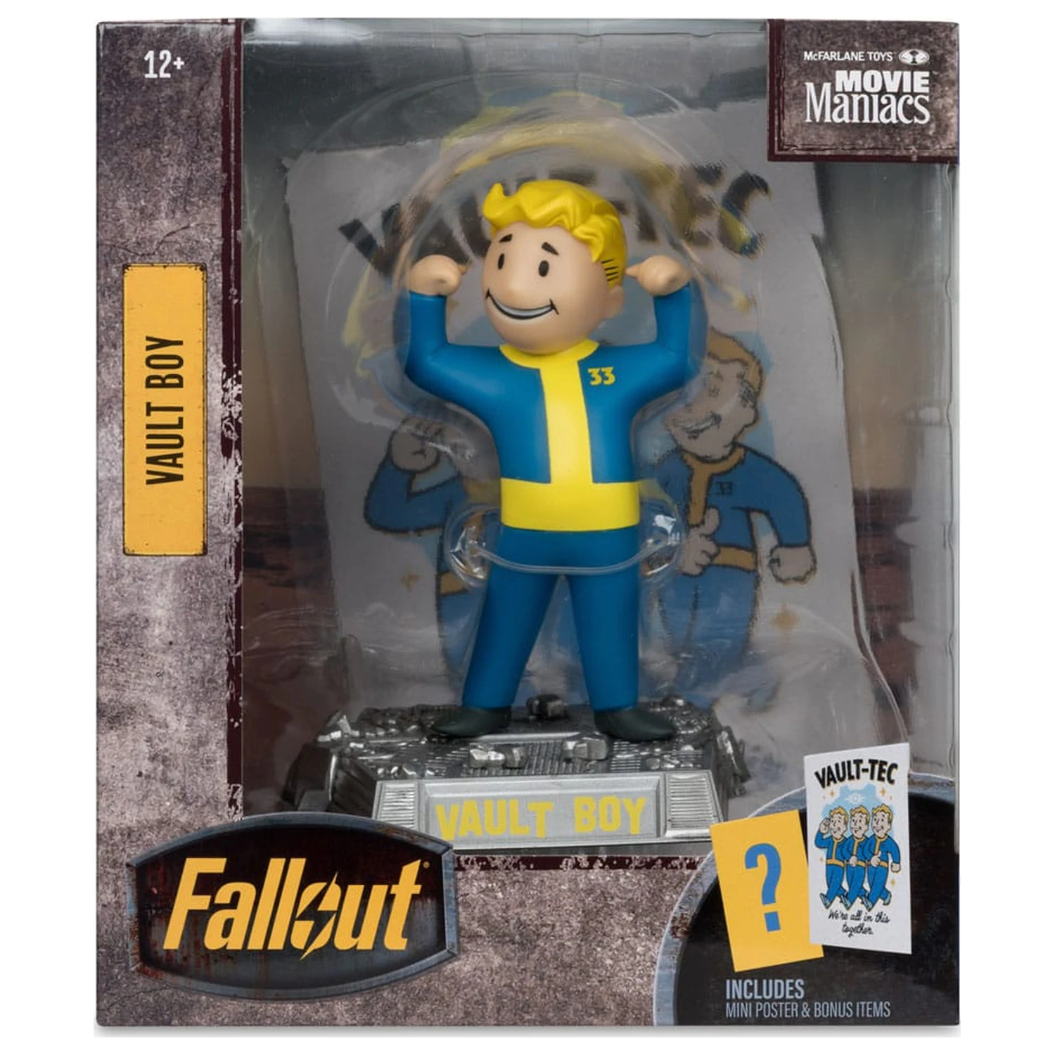 Fallout Movie Maniacs szobor figura Vault Boy Version 1 14 cm termékfotó