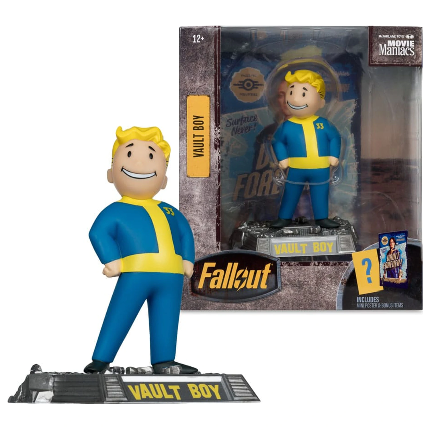 Fallout Movie Maniacs szobor figura Vault Boy Version 2 14 cm termékfotó