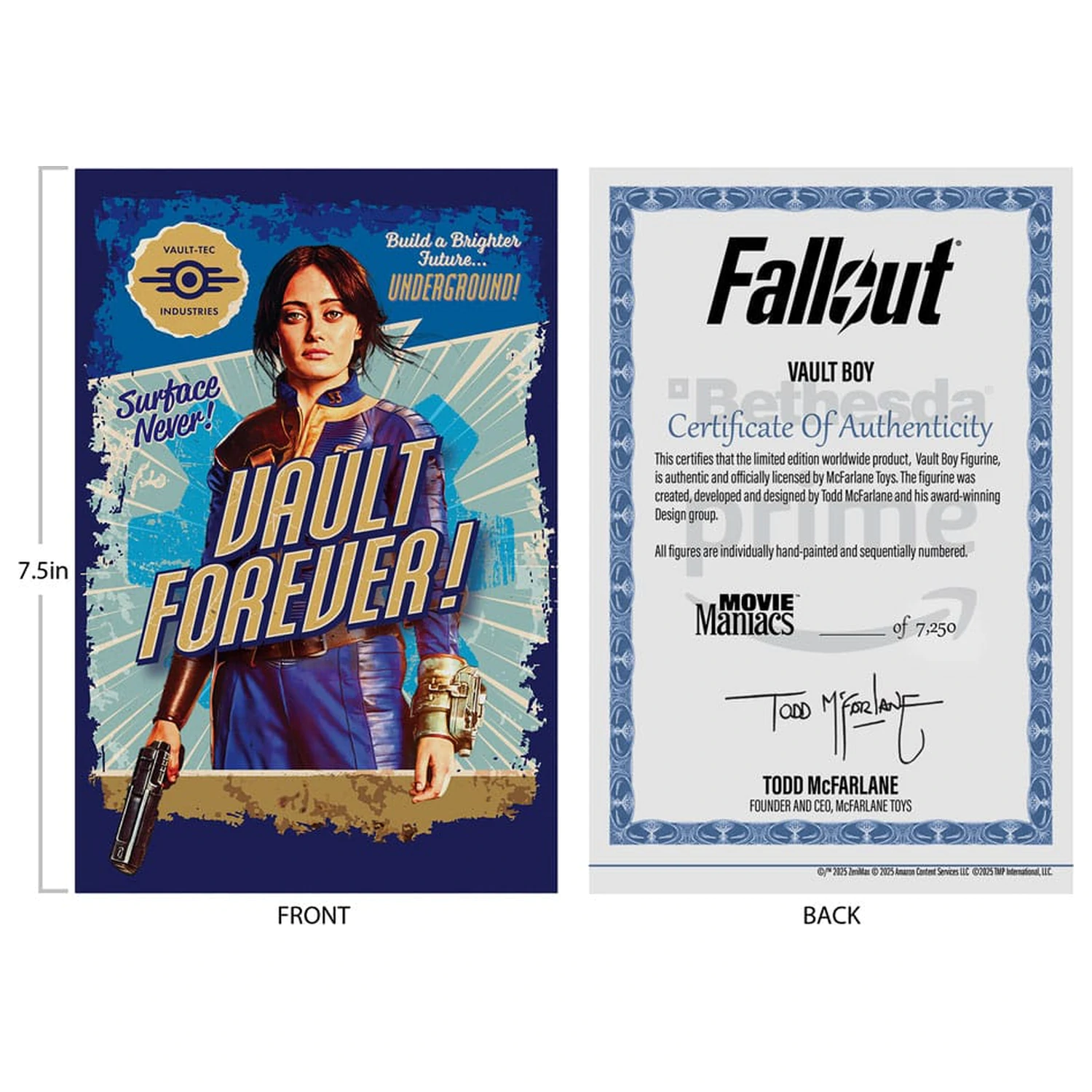 Fallout Movie Maniacs szobor figura Vault Boy Version 2 14 cm termékfotó