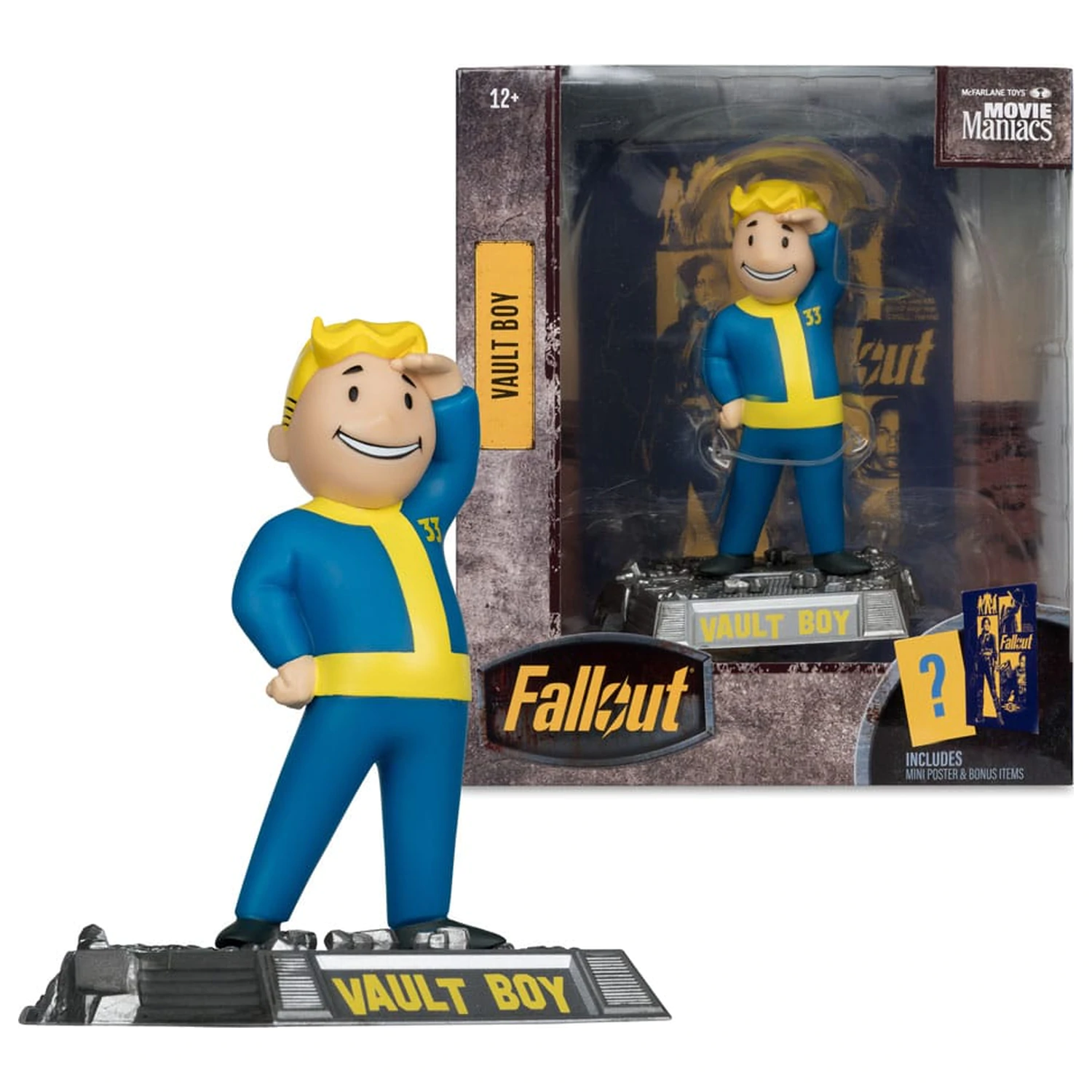 Fallout Movie Maniacs szobor figura Vault Boy Version 3 14 cm termékfotó