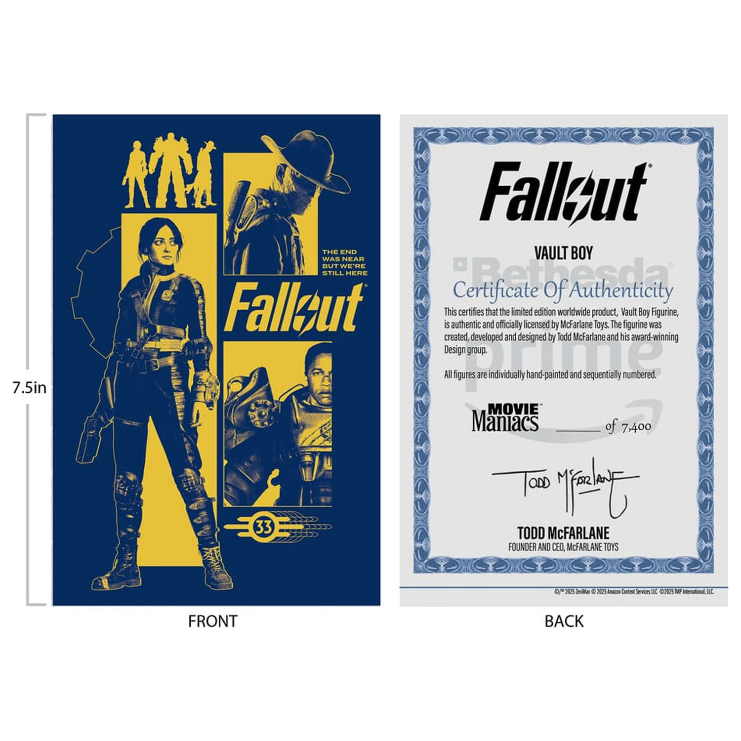 Fallout Movie Maniacs szobor figura Vault Boy Version 3 14 cm termékfotó