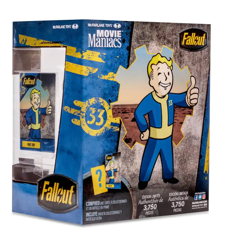 Fallout Movie Maniacs Vault Boy (Gold Label) figura 15 cm termékfotó