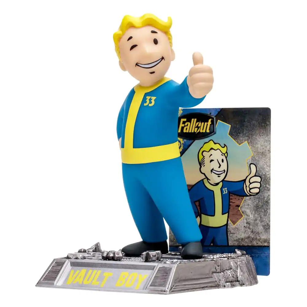 Fallout Movie Maniacs Vault Boy (Gold Label) figura 15 cm termékfotó