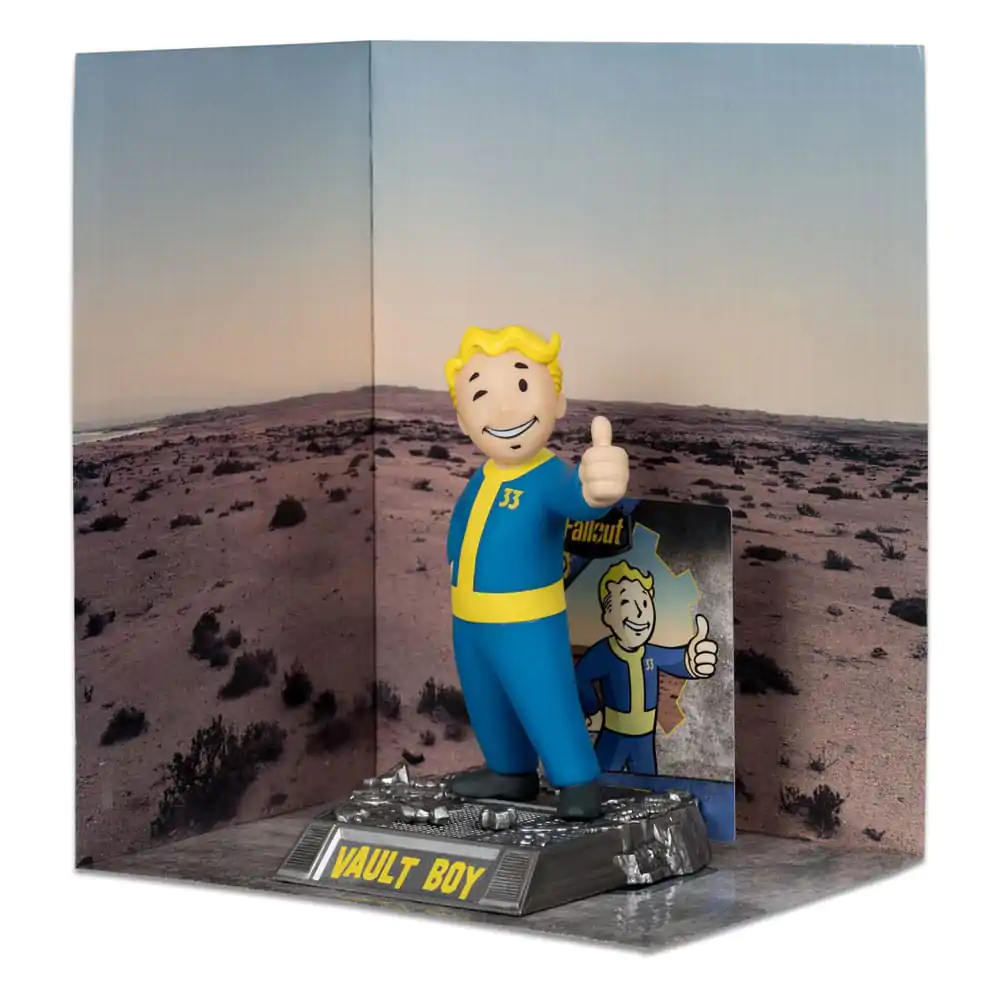 Fallout Movie Maniacs Vault Boy (Gold Label) figura 15 cm termékfotó