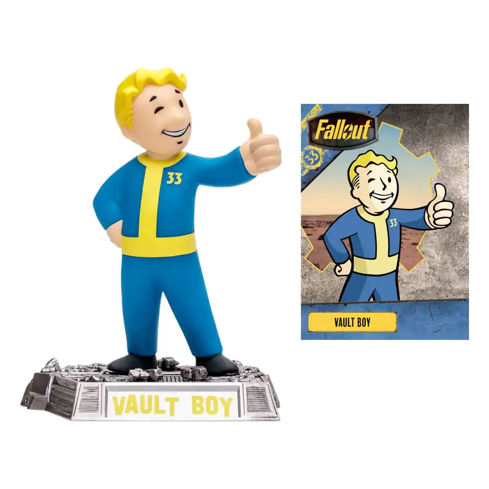 Fallout Movie Maniacs Vault Boy (Gold Label) figura 15 cm termékfotó