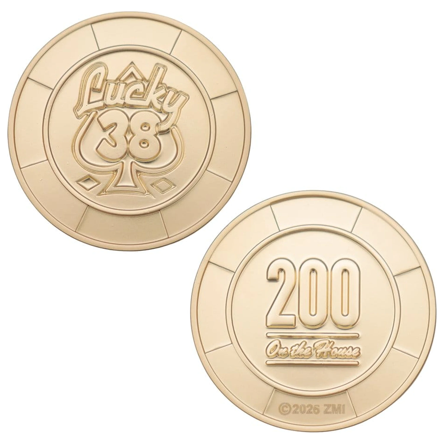 Fallout: New Vegas replika Lucky 38 Imitation Gold Casino Set Limitált kiadás termékfotó