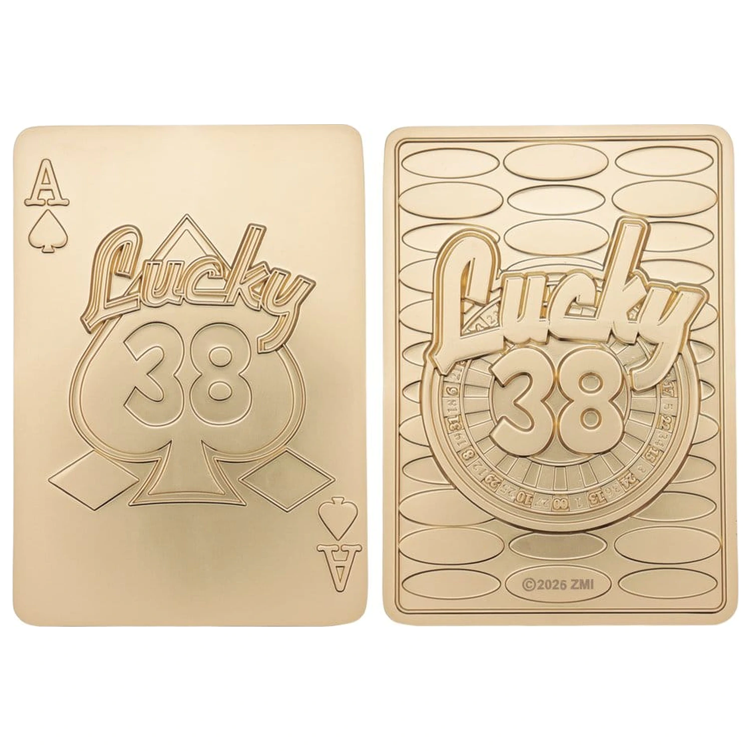 Fallout: New Vegas replika Lucky 38 Imitation Gold Casino Set Limitált kiadás termékfotó