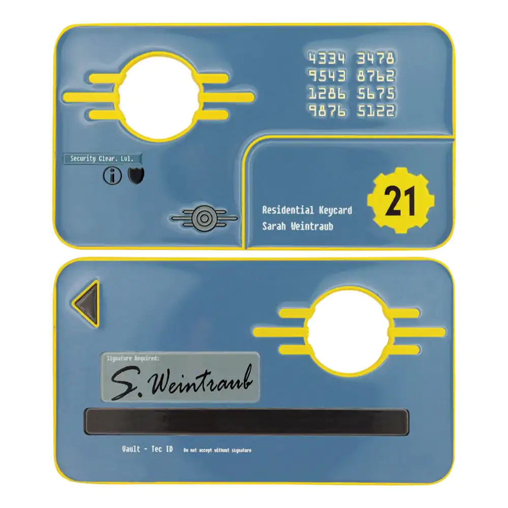 Fallout: New Vegas Vault 21 Security Keycard replika Limitált kiadás   termékfotó