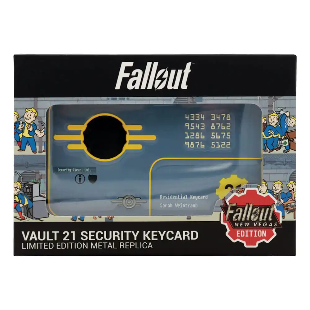 Fallout: New Vegas Vault 21 Security Keycard replika Limitált kiadás   termékfotó