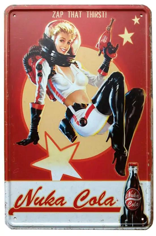 Fallout Nuka Cola Girl fém dekorációs tábla termékfotó