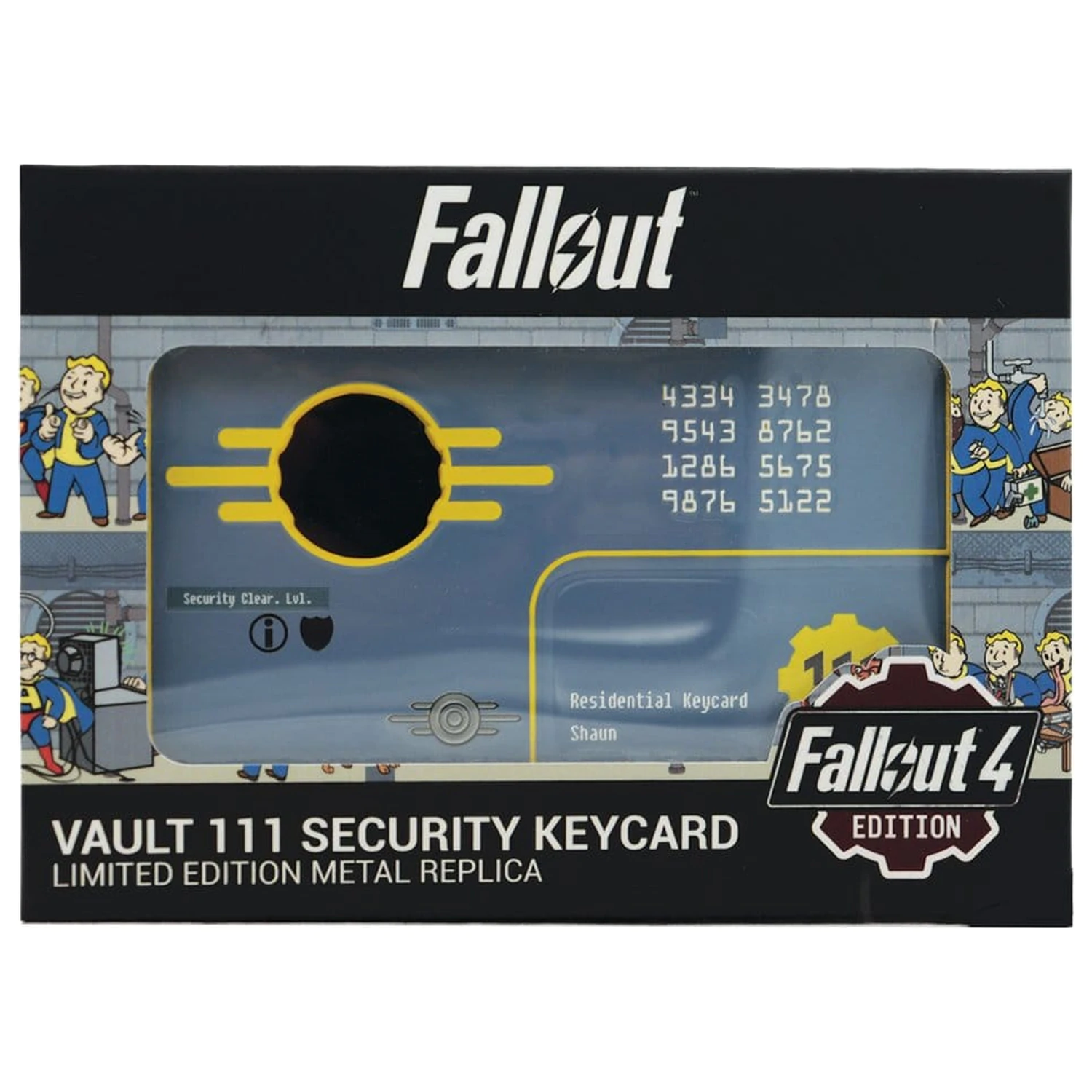 Fallout replika Security Keycard Vault 111 Limitált kiadás 11 cm termékfotó