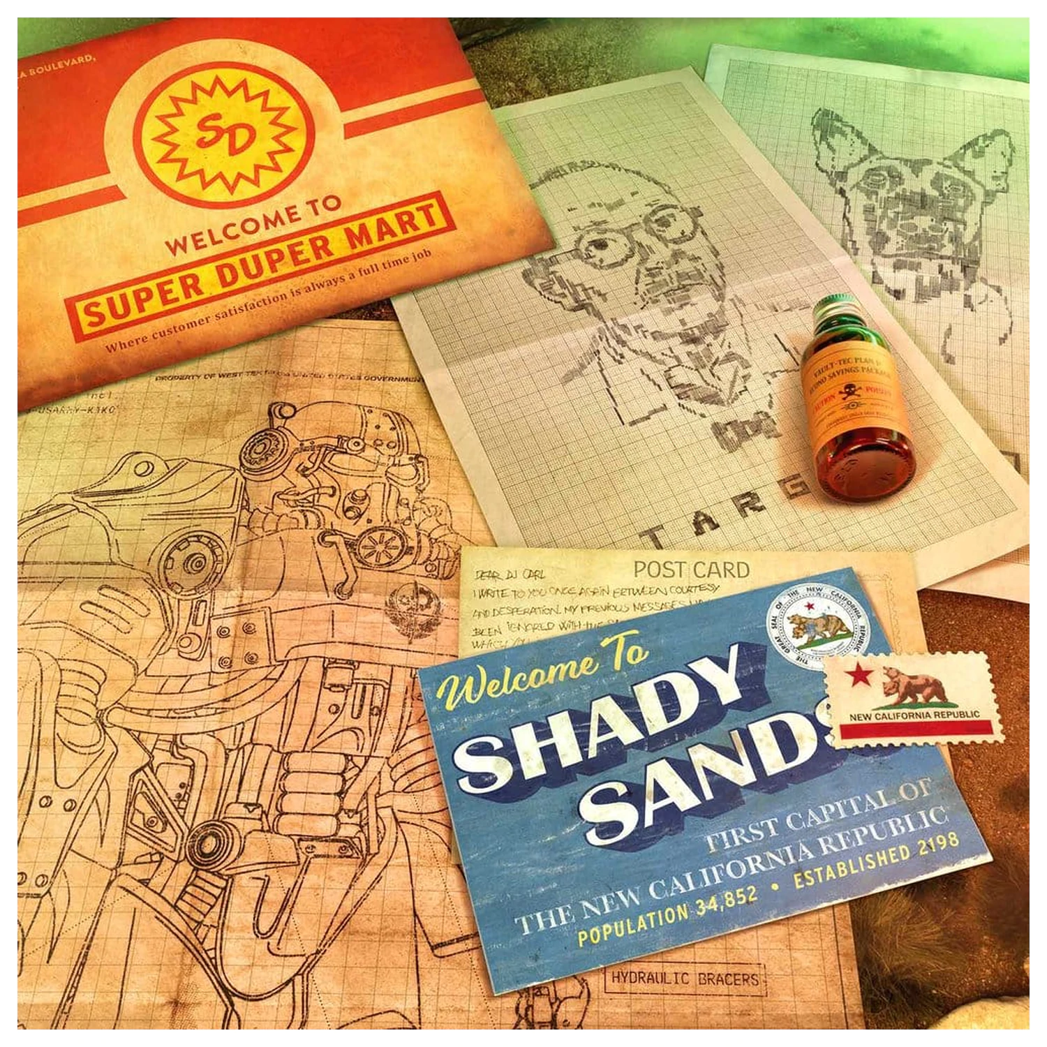 Fallout Wasteland Treasures Kit gyűjtői csomag termékfotó