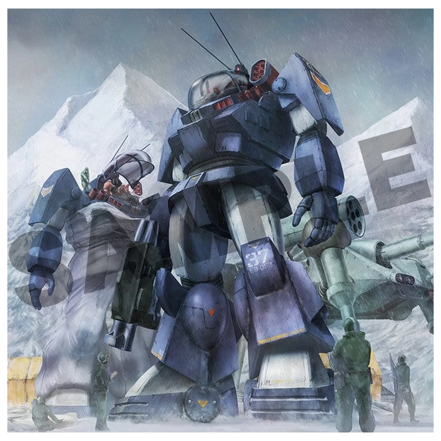 Fang of the Sun Dougram Combat Armors MAX 11 1/72 Soltic HT128 Big Foot Műanyag modell készlet 17 cm termékfotó