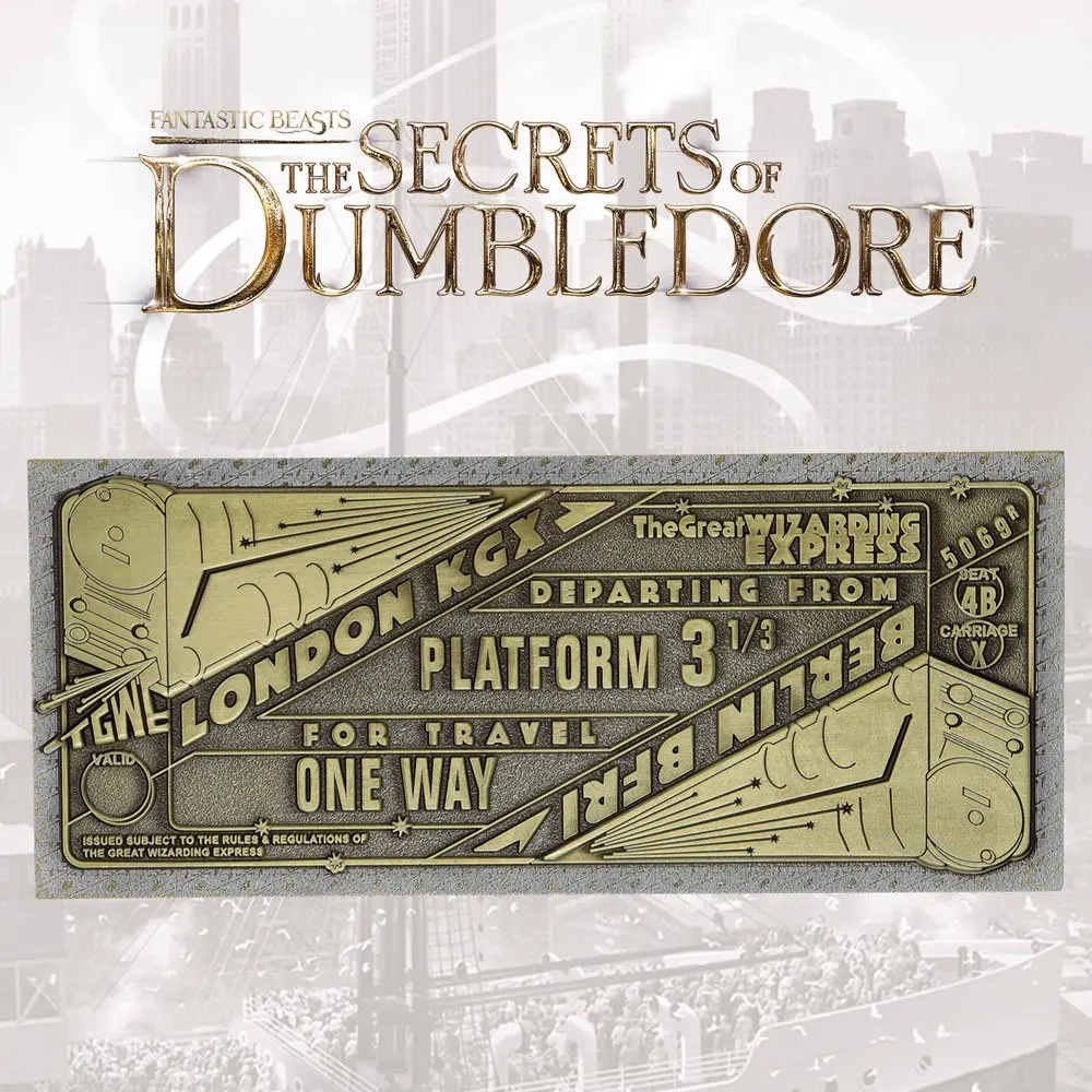 Fantastic Beasts Replica The Great Wizarding Express Limited Edition Train Ticket termékfotó