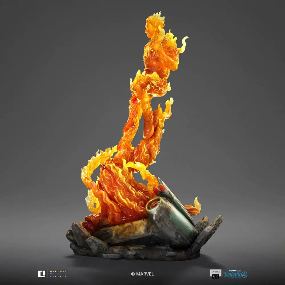 Fantastic Four Art Scale 1/10 Human Torch szobor figura 30 cm termékfotó