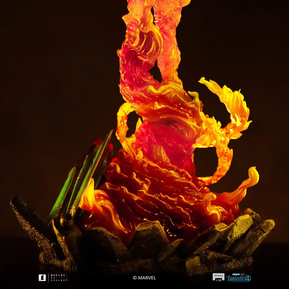 Fantastic Four Art Scale 1/10 Human Torch szobor figura 30 cm termékfotó
