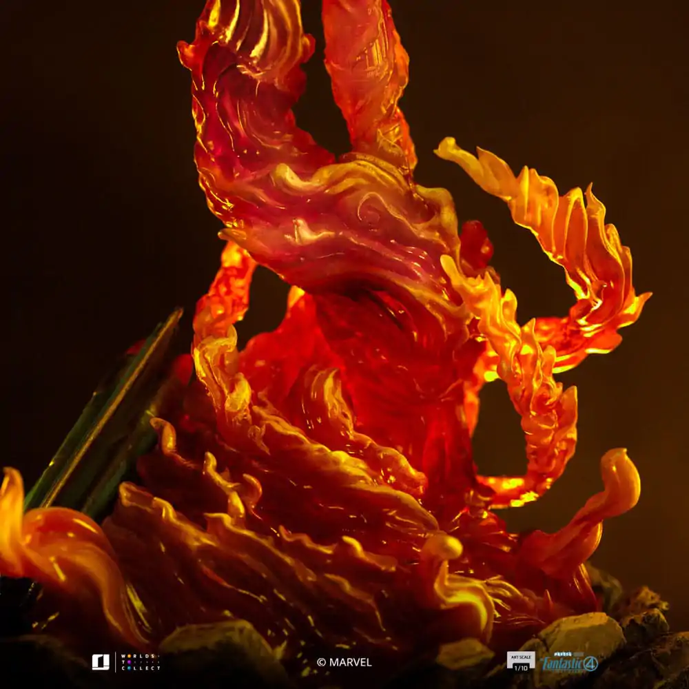 Fantastic Four Art Scale 1/10 Human Torch szobor figura 30 cm termékfotó
