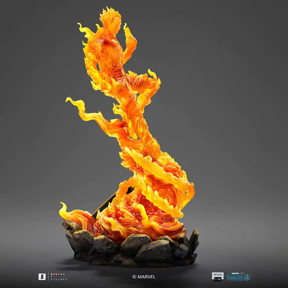 Fantastic Four Art Scale 1/10 Human Torch szobor figura 30 cm termékfotó