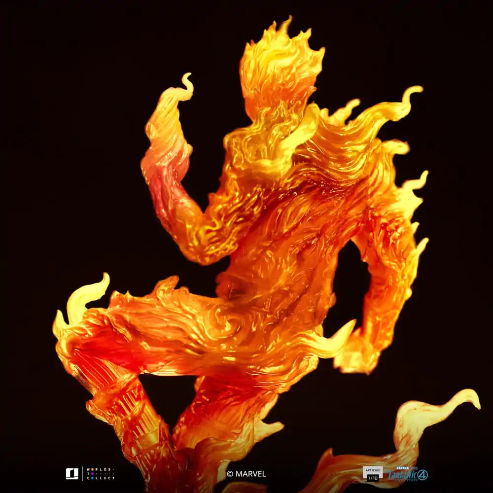 Fantastic Four Art Scale 1/10 Human Torch szobor figura 30 cm termékfotó