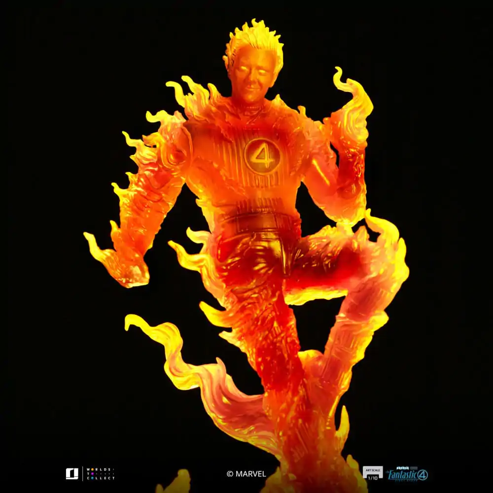 Fantastic Four Art Scale 1/10 Human Torch szobor figura 30 cm termékfotó