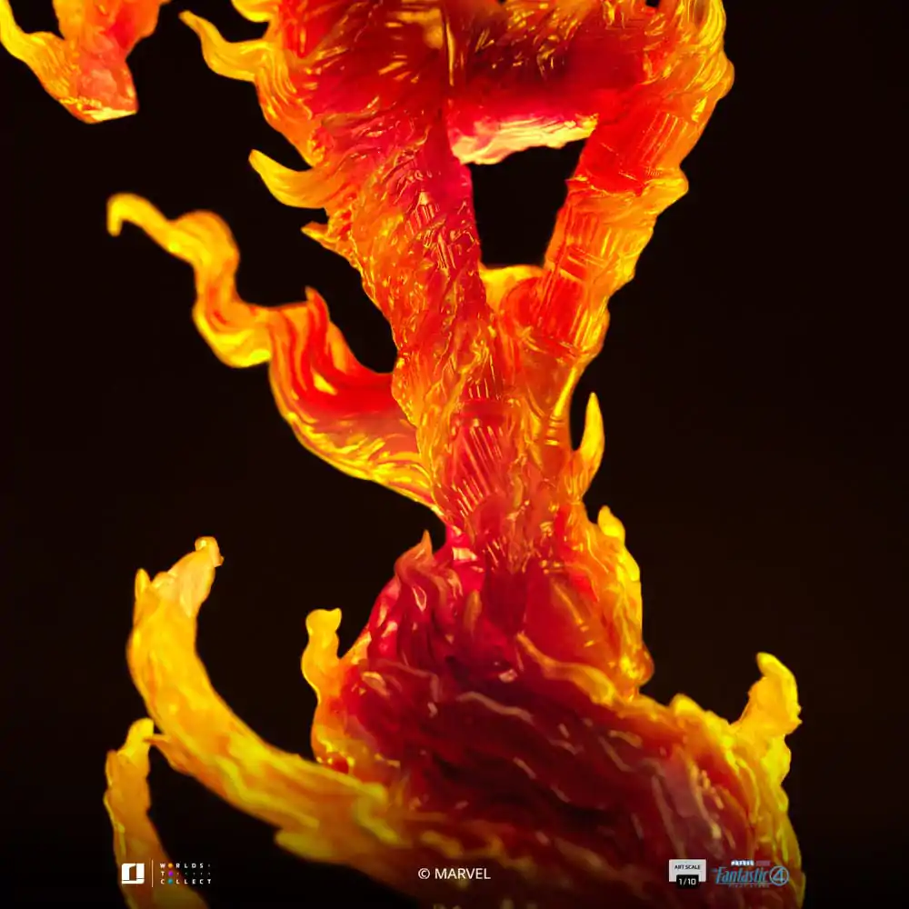 Fantastic Four Art Scale 1/10 Human Torch szobor figura 30 cm termékfotó