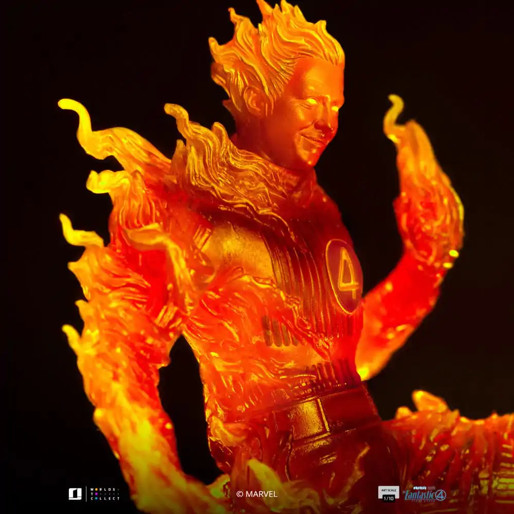 Fantastic Four Art Scale 1/10 Human Torch szobor figura 30 cm termékfotó