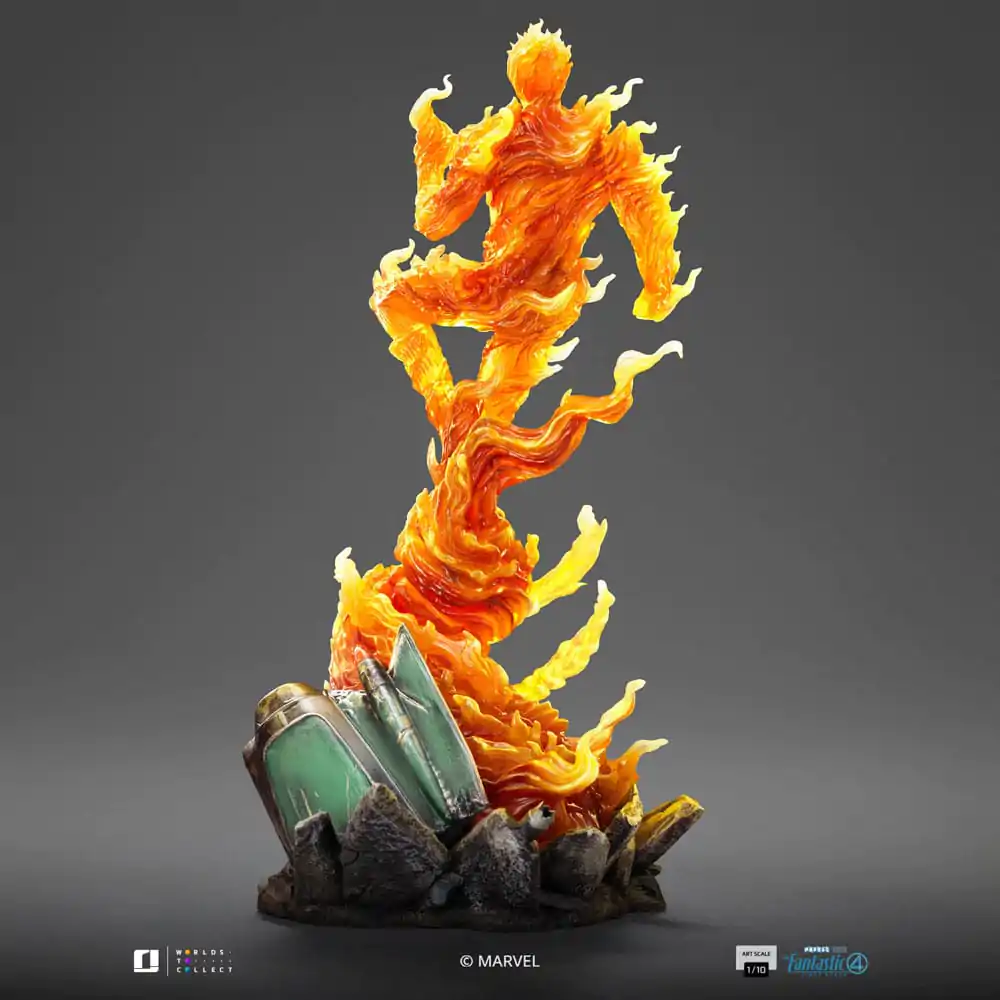 Fantastic Four Art Scale 1/10 Human Torch szobor figura 30 cm termékfotó