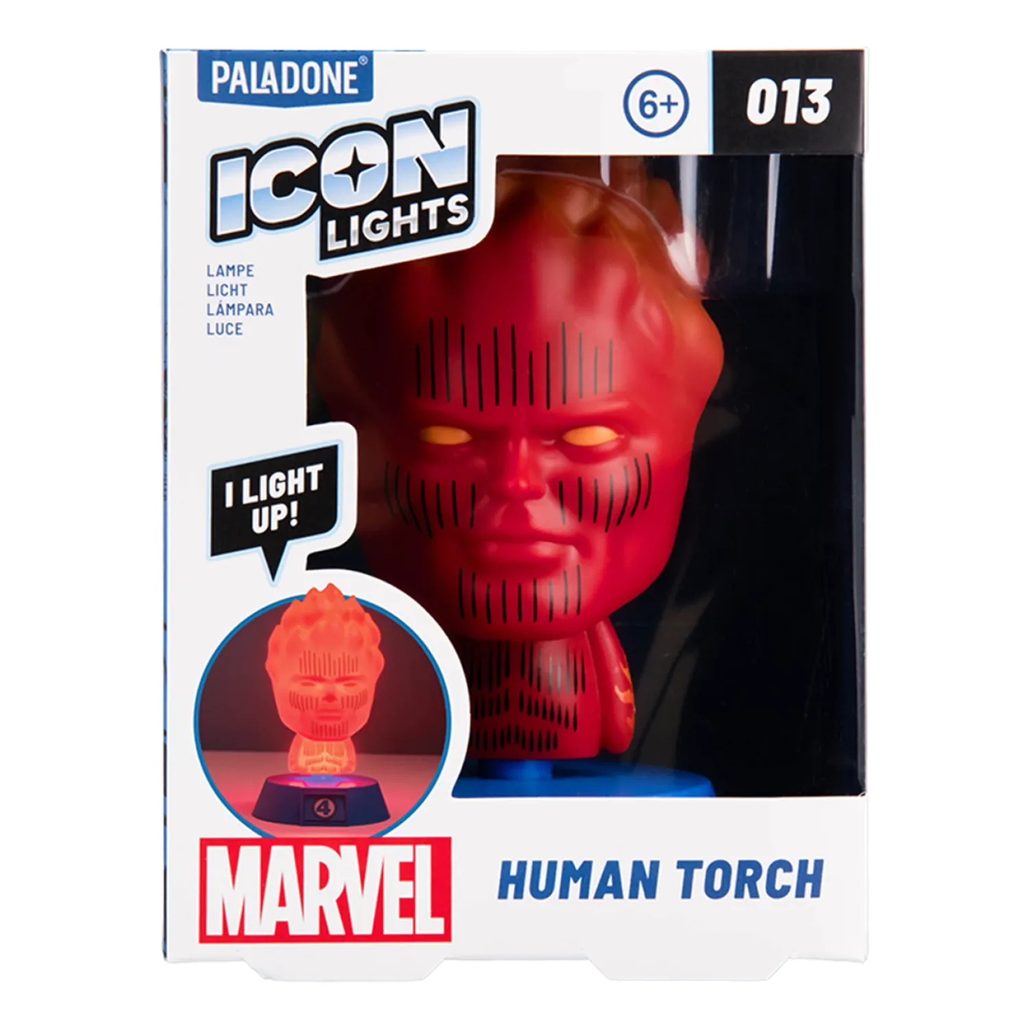 Fantastic Four Human Torch Icons lámpa 11 cm termékfotó