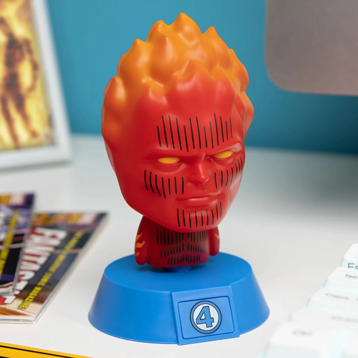 Fantastic Four Human Torch Icons lámpa 11 cm termékfotó