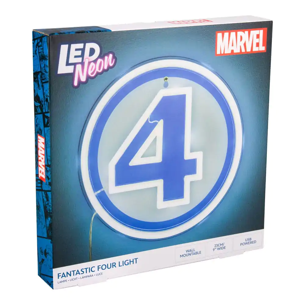 Fantastic Four Logo Neon LED fali lámpa termékfotó