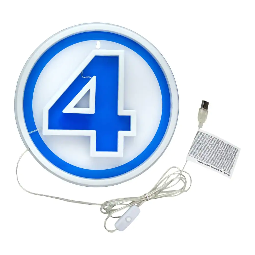 Fantastic Four Logo Neon LED fali lámpa termékfotó