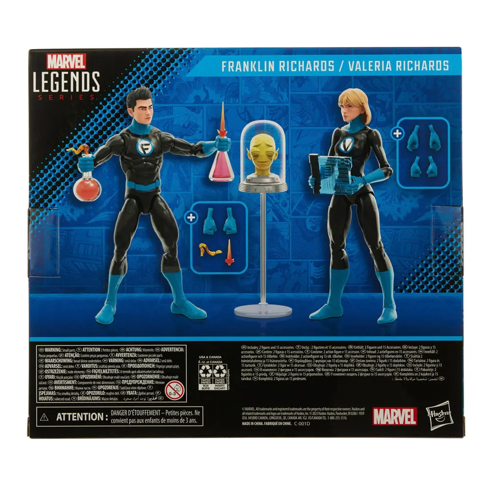 Fantastic Four Marvel Legends Franklin Richards and Valeria Richards akciófigura csomag 15 cm termékfotó