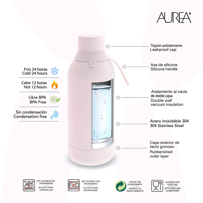 Fantasy Egyszarvú Hőtartó palack kulacs 500ml termékfotó