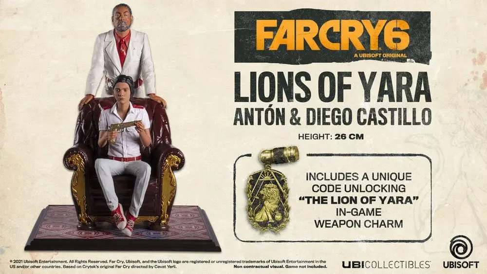 Far Cry 6 Antón &amp; Diego Castillo - Lions of Yara PVC szobor figura 26 cm termékfotó