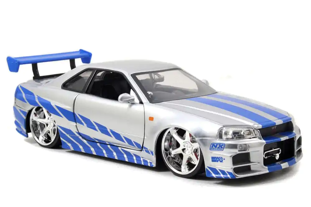 Fast &amp; Furious Diecast Modell 1/24 2002 Nissan Skyline fém autómodell termékfotó
