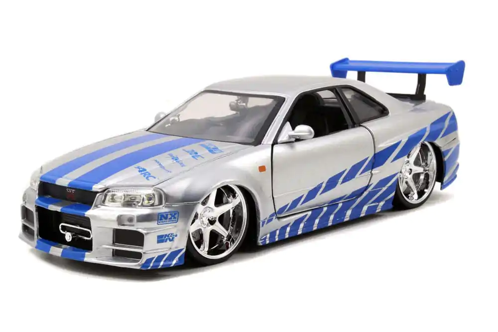 Fast &amp; Furious Diecast Modell 1/24 2002 Nissan Skyline fém autómodell termékfotó