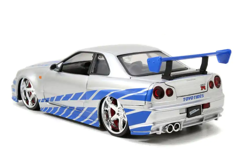 Fast &amp; Furious Diecast Modell 1/24 2002 Nissan Skyline fém autómodell termékfotó