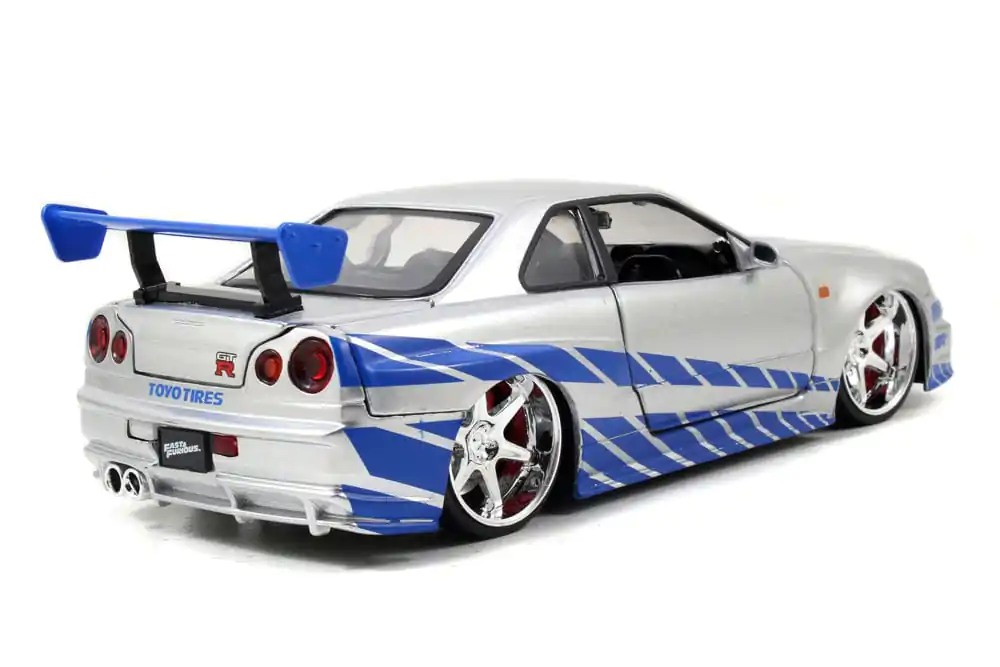 Fast &amp; Furious Diecast Modell 1/24 2002 Nissan Skyline fém autómodell termékfotó