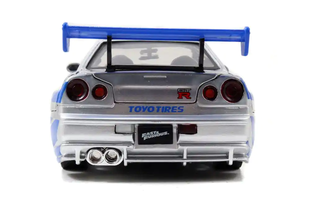 Fast &amp; Furious Diecast Modell 1/24 2002 Nissan Skyline fém autómodell termékfotó