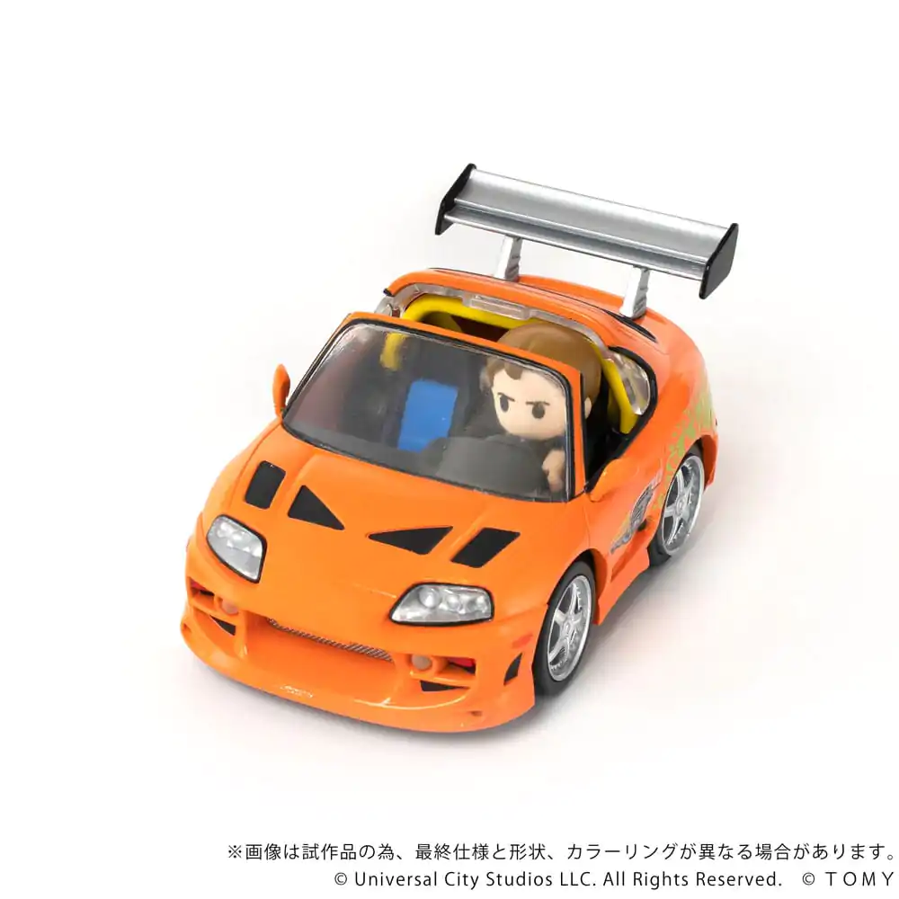 Fast &amp; Furious Q-Village jármű és mini-figura Toyota Supra JZA80 9 cm termékfotó