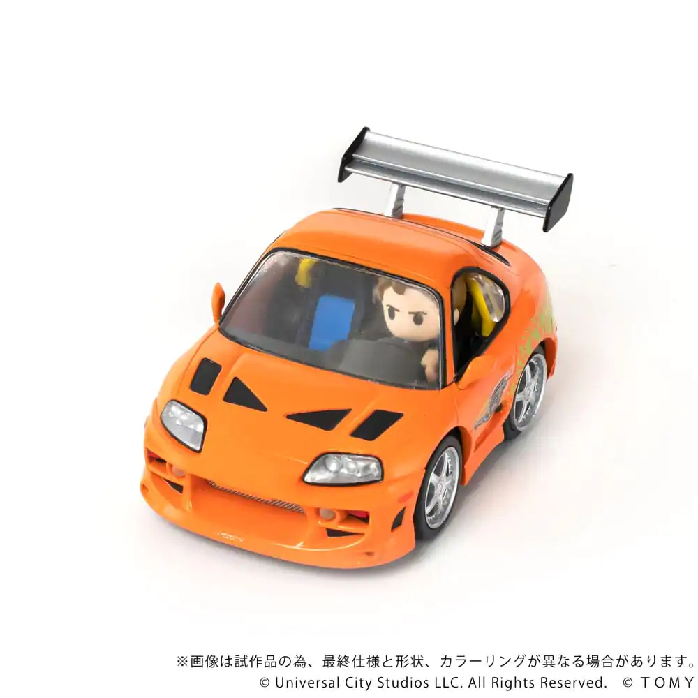 Fast &amp; Furious Q-Village jármű és mini-figura Toyota Supra JZA80 9 cm termékfotó