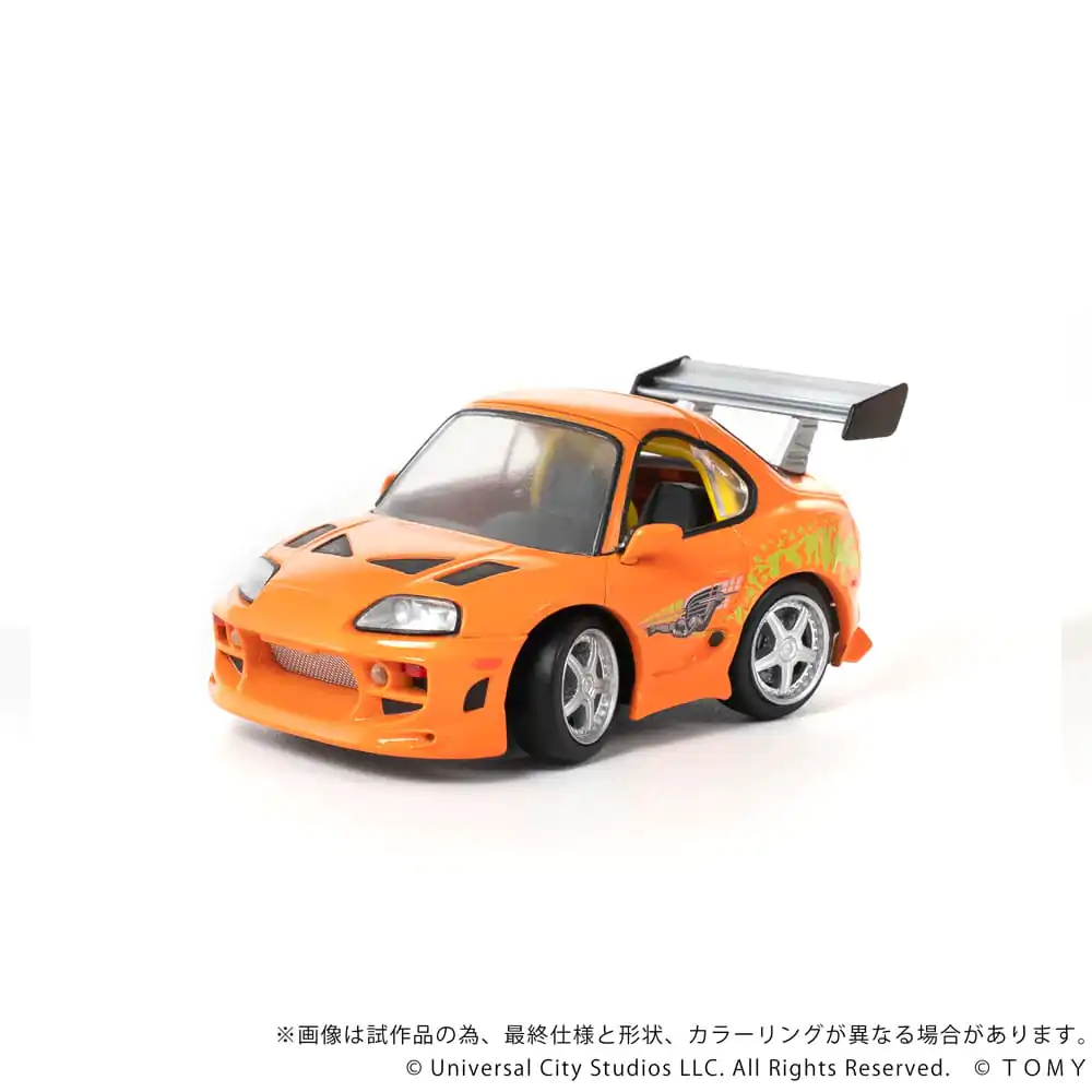 Fast &amp; Furious Q-Village jármű és mini-figura Toyota Supra JZA80 9 cm termékfotó