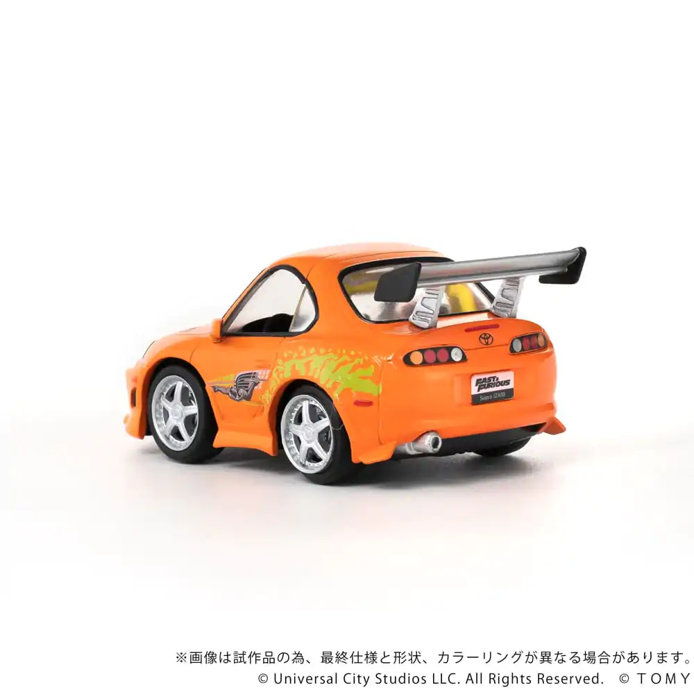 Fast &amp; Furious Q-Village jármű és mini-figura Toyota Supra JZA80 9 cm termékfotó