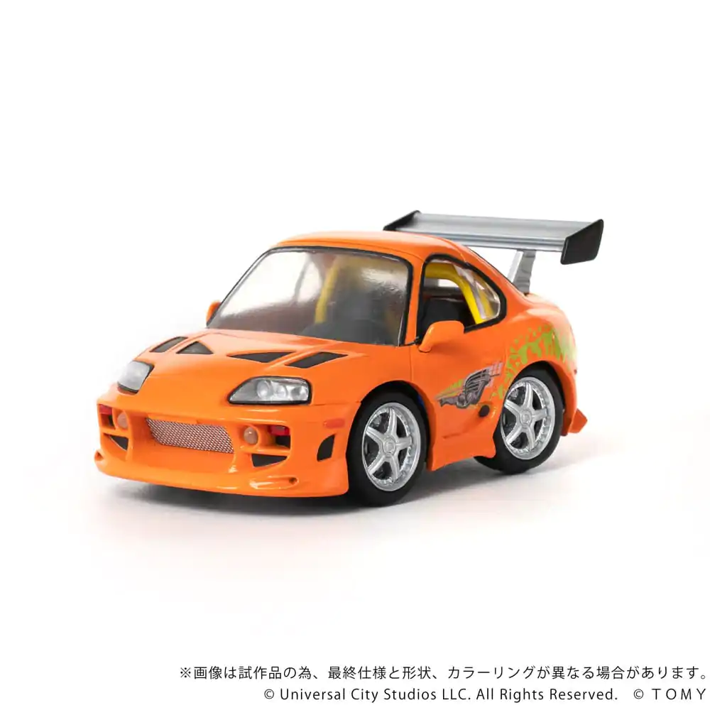 Fast &amp; Furious Q-Village jármű és mini-figura Toyota Supra JZA80 9 cm termékfotó