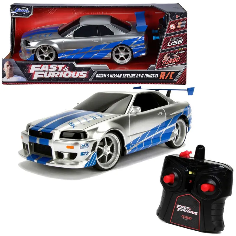 Fast and Furious Nissan Skyline GT-R 2002 távirányítós autó termékfotó