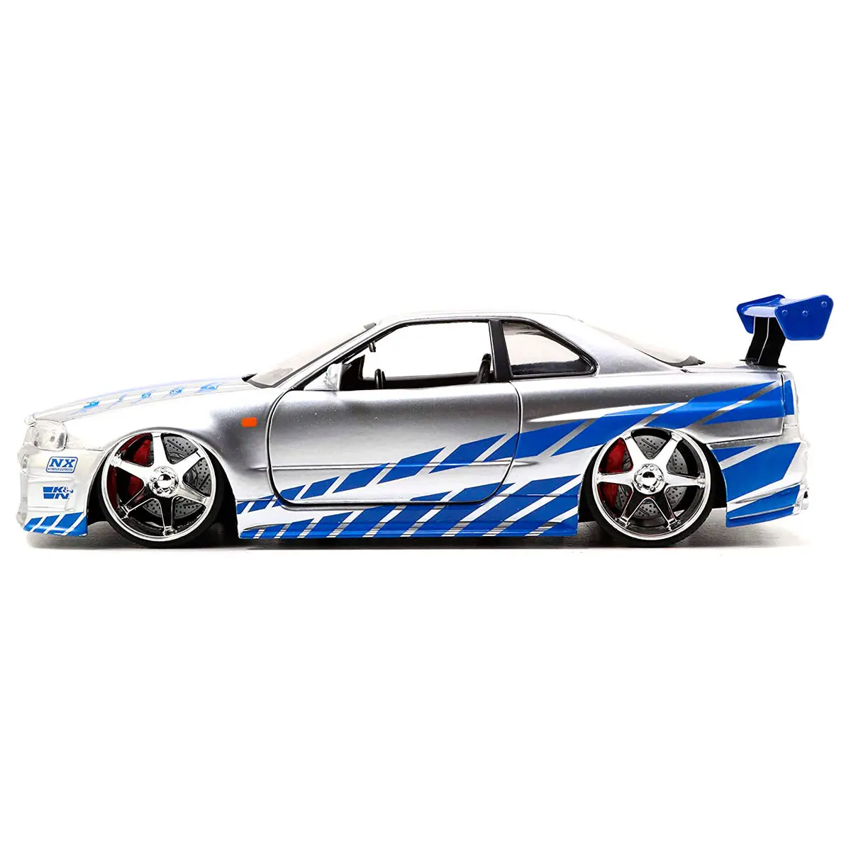 Fast and Furious Nissan Skyline GT-R BNR34 fém autó termékfotó