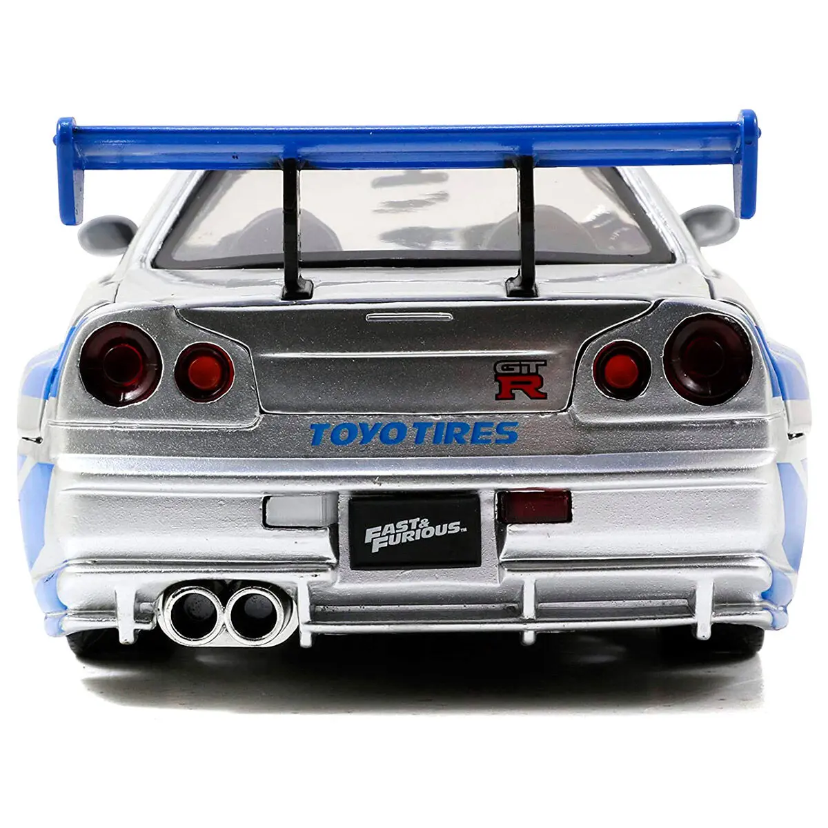 Fast and Furious Nissan Skyline GT-R BNR34 fém autó termékfotó